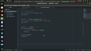 Comprehensions in Python 3