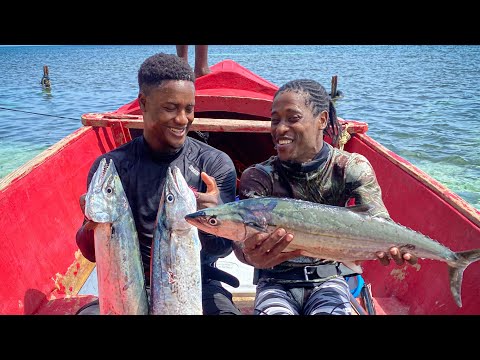 Double Spanish Mackerel Catch Clean & Cook 🔥