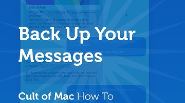 Berichten op een Mac back-uppen