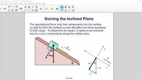 AP 1 Dynamics 2D   Inclined Plane part 2