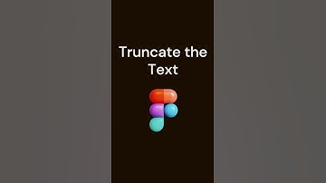 Truncate the Text | Figma Tips and tricks #figma #tutorial #uidesignlearning #shorts