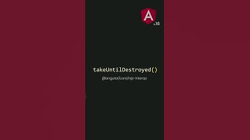 Nuevo operador takeUntilDestroyed() disponible desde Angular16 #shorts #angular