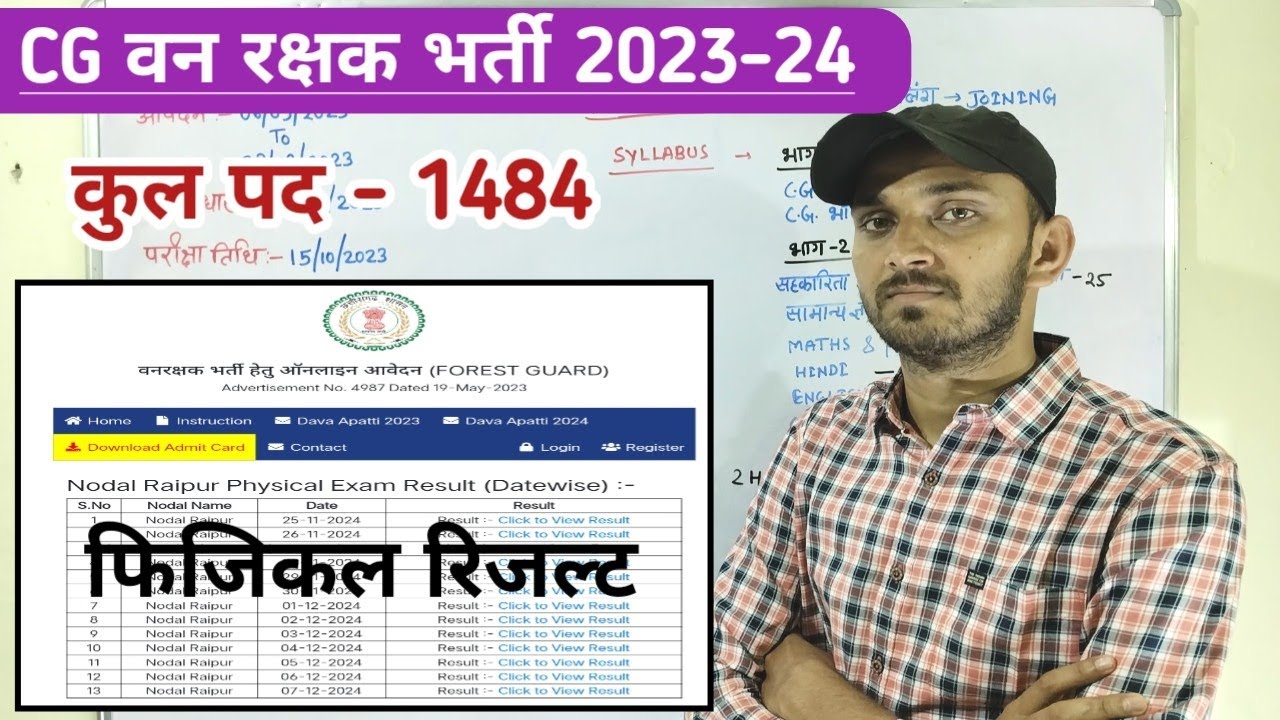 CG FOREST GUARD PHYSICAL RESULT 2024 | CG VAN RAKSHAK PHYSICAL 2024 | CG VAN RAKSHAK RESULT