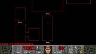 PC Doom II: Second secret exit/level - Automap view