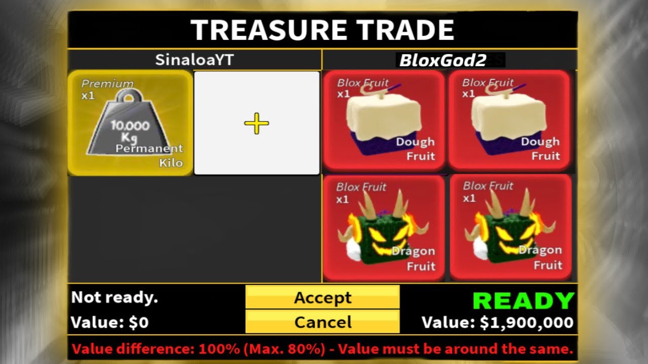 What can I get if I traded these Blox Fruits?