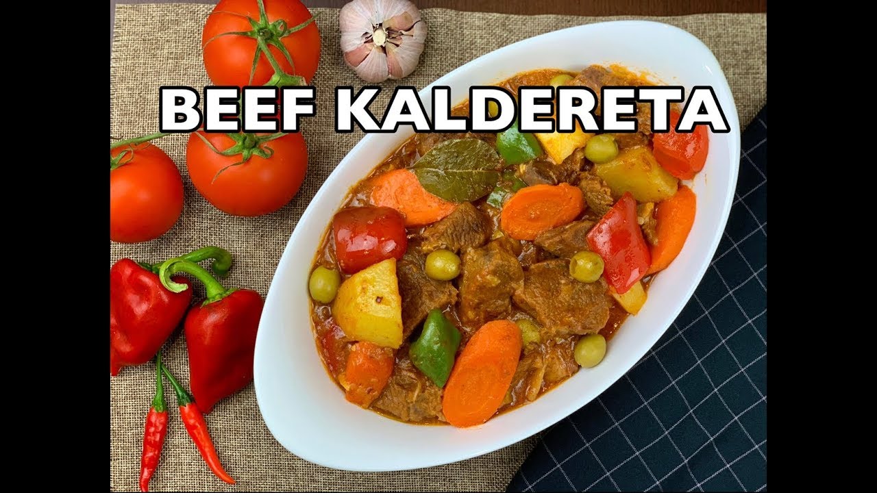BEEF KALDERETA RECIPE | KALDERETANG BAKA