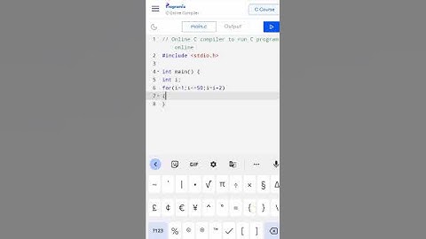 c program to print odd numbers from 1 to 50 ,#trending #ytshorts #viral #coding