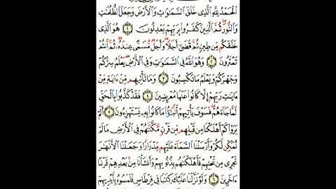 سورة الأنعام الآيات ( 1 ـ 8 ) صفحة ( 128 )