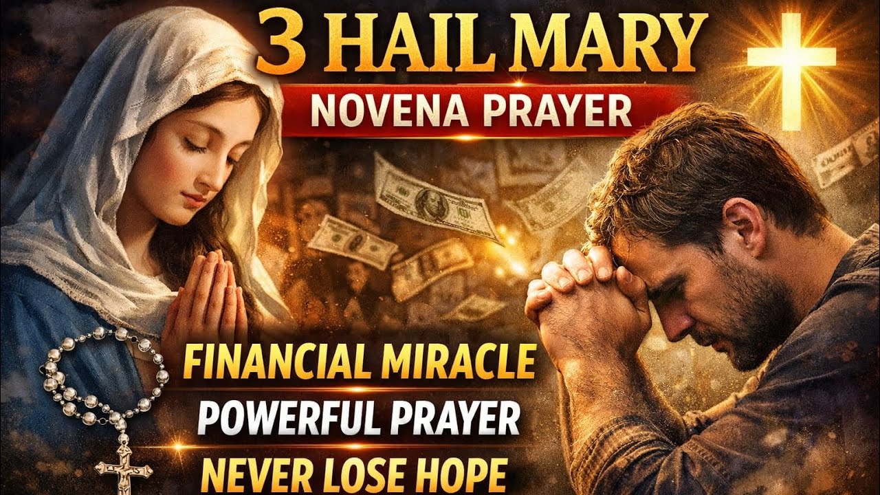 3 Hail Mary Novena Prayer | Powerful Financial & Life Blessings | Motivational Prayer for Peace