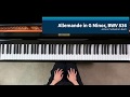 Allemande in G Minor, BWV 836, by Johann Sebastian Bach  RCM 5