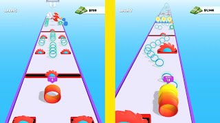 Circle Stack Run - All Levels Gameplay Walkthrough iOS Android (Levels 1-2) || B8 Gamer screenshot 5