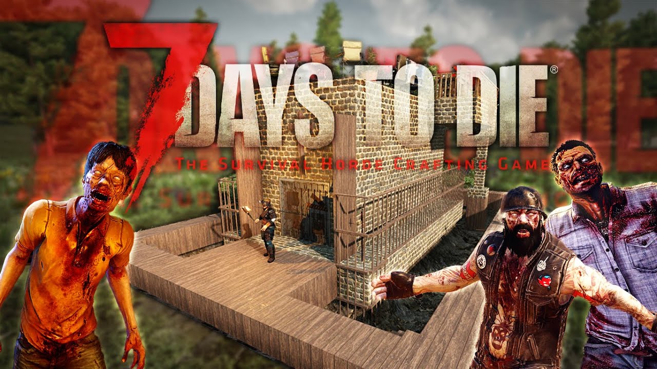 7DTD】7日に一度の大襲撃”フェラルホード”をドアだけの拠点で攻略
