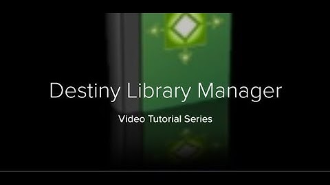 How to Set Up and Conduct an Inventory in Destiny Library Manager