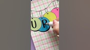 Simple Front Page Idea: Urdu ✏️  #shorts #nhuandaocalligraphy #frontpage