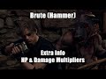 Re4  brute hammer extra info hp  damage multipliers fixed