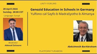 Unity Forum 47 Genocide Education In Schools In Germany