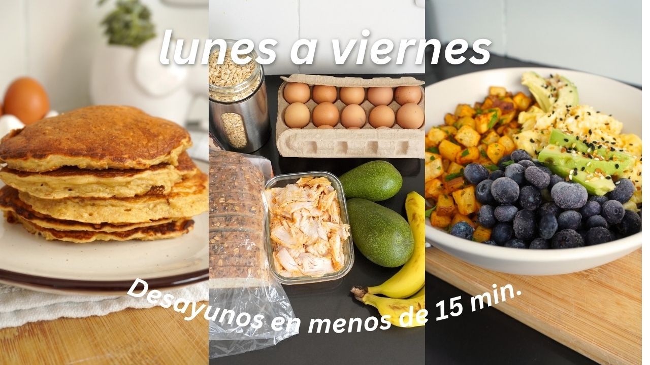 5 Desayunos Rápidos y Saludables para Toda la Semana (Listos en 15 min)