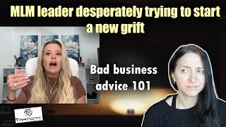 Desperate MLM leader failing at a new grift | #antimlm #tranont