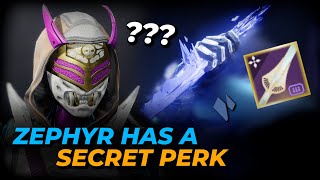 Zephyr Has A Secret Perk For Hunters Only?