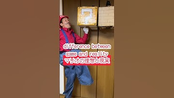 スーパーマリオの理想と現実/difference between game and reality/THE SUPER MARIO BROS.