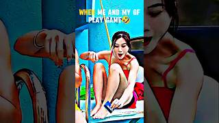 POV: Me &amp; my GF turned the pool into a game 😳 #shorts #funny