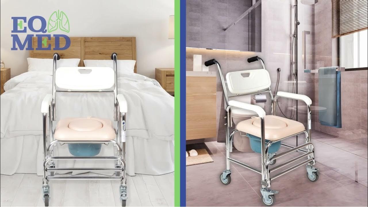 Silla de Ducha para Mayores Asiento en U y Altura Regulable — OrtoPrime