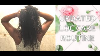 UPDATED  EASY 2 MINUTE LOC CARE ROUTINE | NIGHT &amp; MORNING |  DIY MICROLOCS