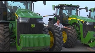 Machinery Pete TV Show: Pair of 2022 John Deere 8R 410 Tractors Sell on Michigan Farm Auction