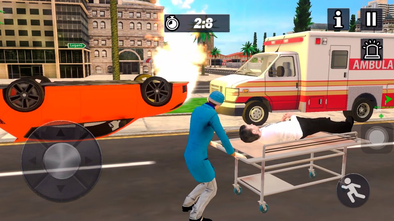 Emergency truck driving l 911 emergency rescue sim RPG gameplay