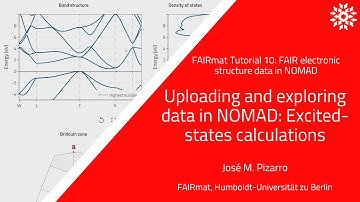 FAIRmat Tutorial 10: How to explore and upload to the NOMAD Archive and Repository
