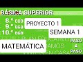 Proyecto 1 Semana 1 Básica Superior Matemática (octavo noveno y décimo)