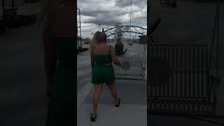 Woman Falls Off Chair Swing Immediately After She Sits Down