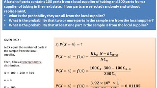 How to solve Hypergeometric distribution in Excel !!!