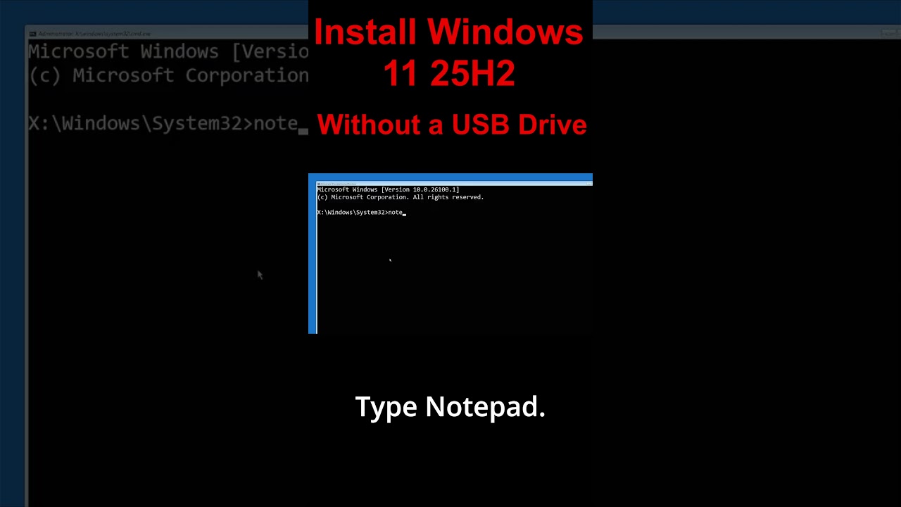 How to Install Windows 11 WITHOUT a USB Drive! 🔥 #windows1125h2