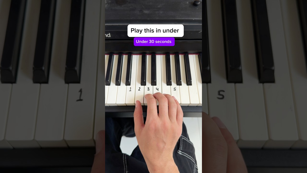 Can you guess the song? #piano #tutorial #pianotutorial