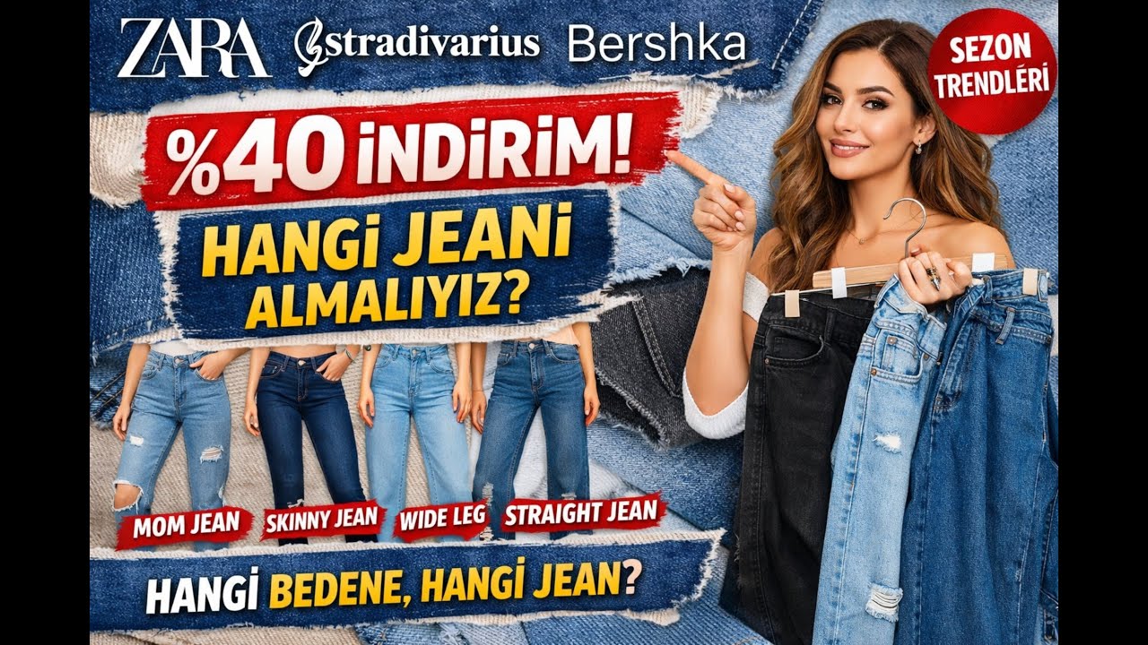 %40 İNDİRİMDE INDITEX JEANLERİ İNCELİYORUZ!! Vücudunu Kusursuz Gösterecek O Jean Hangisi?