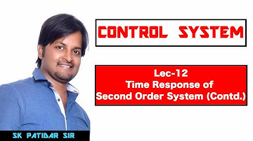 Lec 12 Time Response of Second Order System (Contd.)