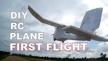 DIY RC plane for beginners- Part 3-First Flight Video