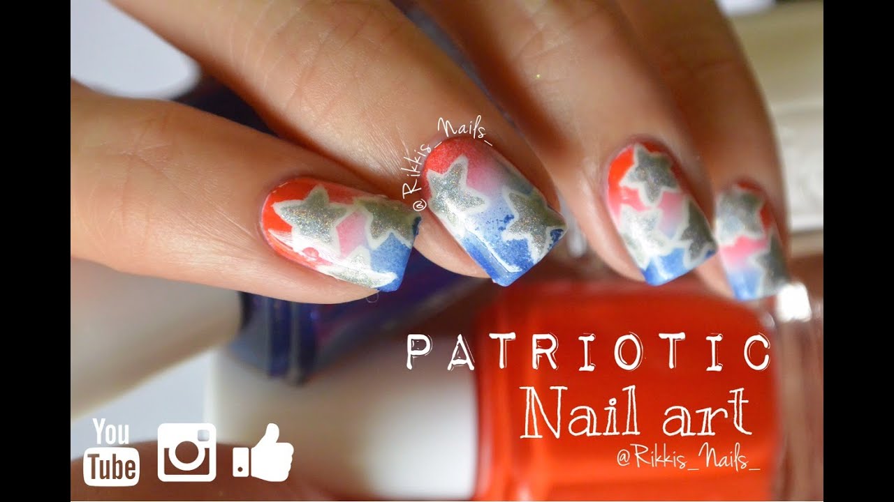 Easy Patriotic Nail Art Tutorial - wide 11