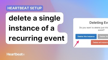 How to Delete a Single Event in a Recurring Series