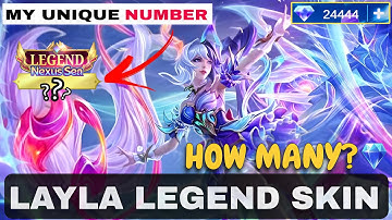 HOW MANY DIAMONDS 💎FOR LAYLA LEGEND SKIN THE BEACON? 11.11 NEXUS SEA +MY GOLD UNIQUE ID TAG 😱 | MLBB