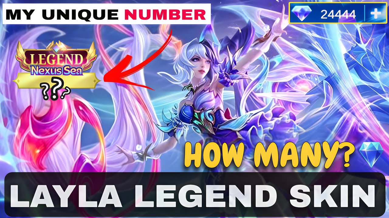 HOW MANY DIAMONDS 💎FOR LAYLA LEGEND SKIN THE BEACON? 11.11 NEXUS SEA +MY GOLD UNIQUE ID TAG 😱 | MLBB