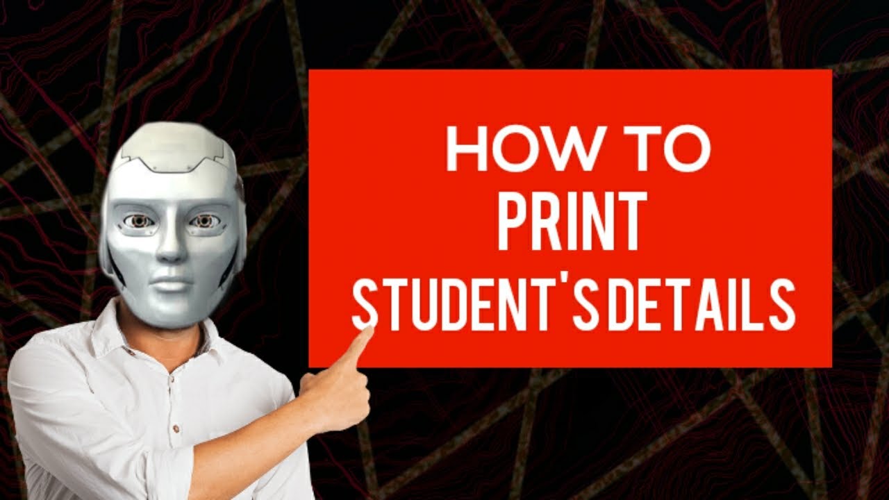 How to print Student details in java