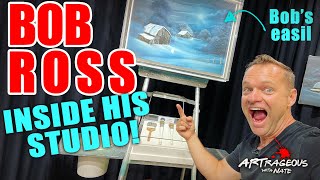 Bob Ross Behind the Scenes of The Joy of Painting at His Former Studio