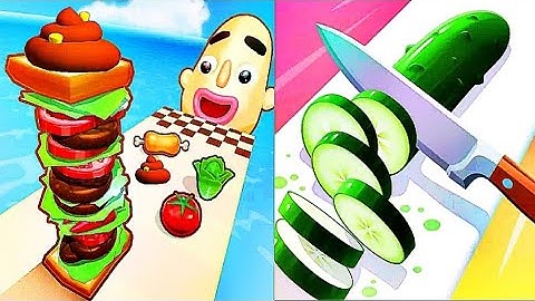 Sandwich Runner VS Perfect Slices - All Level Gameplay Android iOS Ep1