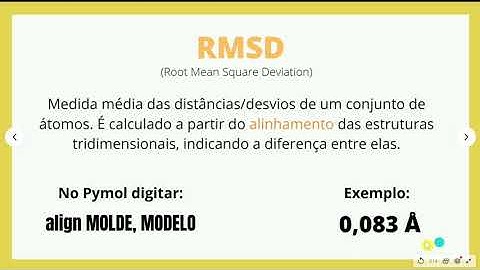 Prática - Cálculo do RMSD utilizando o PyMol
