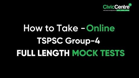How to take Online TSPSC Group-4 Full Length Mock tests | 15-06-2023 |