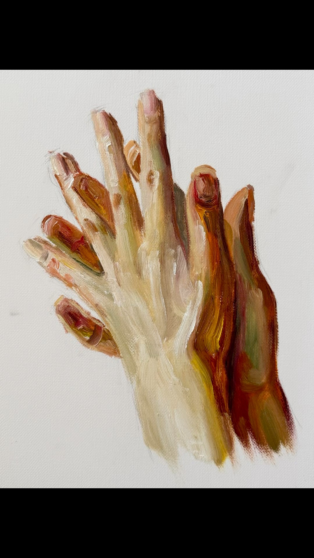 油画｜手部色彩速写｜#oilpainting #art #howtodraw #hand #colors
