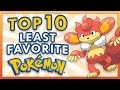 Top 10 Least Favorite Pokemon