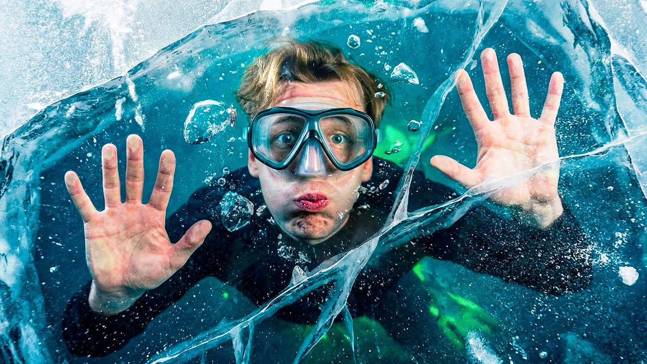 Jeg dykker under isen